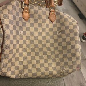 Lv speedy35 Handbag - Brown and Cream